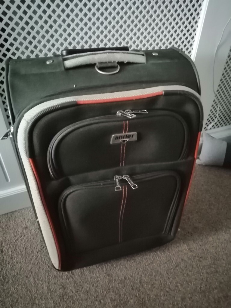 antler green suitcase